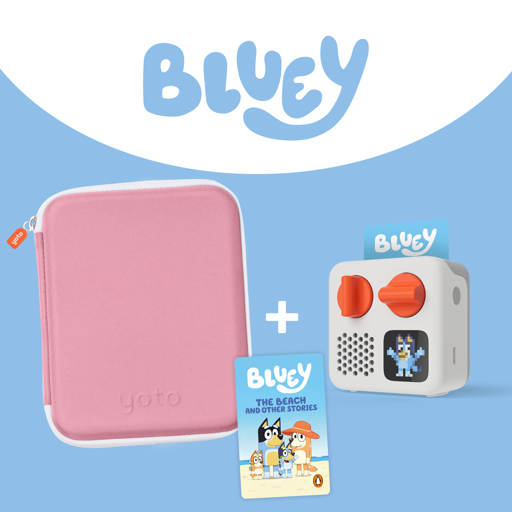 Yoto Mini + Bluey Card Case Bundle